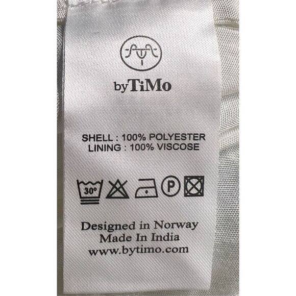 BYTIMO Blue Floral Tiered Chiffon Maxi DRESS -  NWT Size Medium - Picture 10 of 12